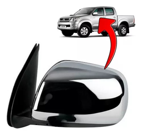 retroviseur toyota hilux 2004 gauche vigo chrome electrique